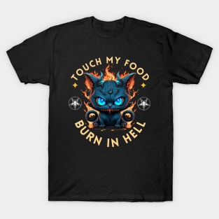 Angry Demonic Cat Food T-Shirt